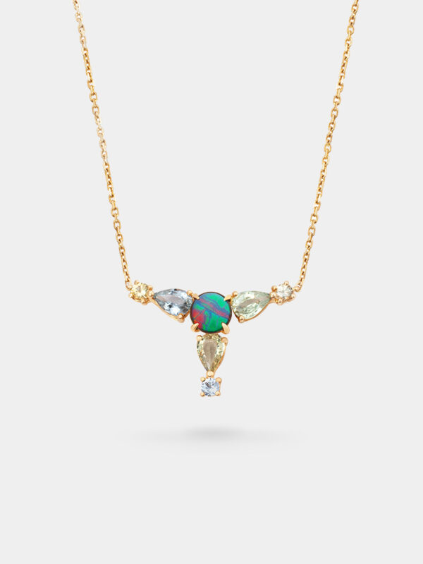Cleo Trillium Ammolite Necklace